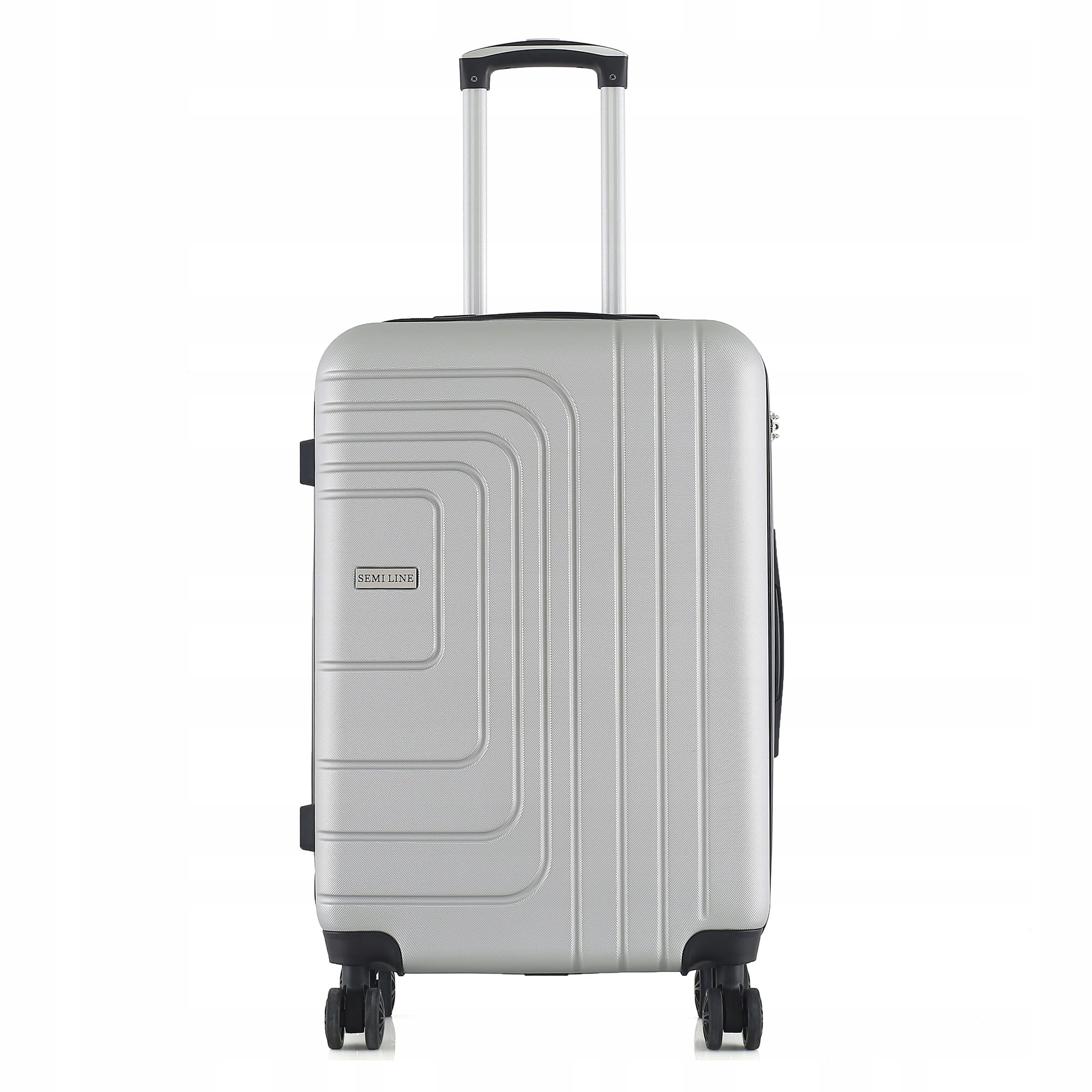 Střední cestovní kufr 24" Abs Semi Line T5762-3 s kódovým zámkem, prostorný