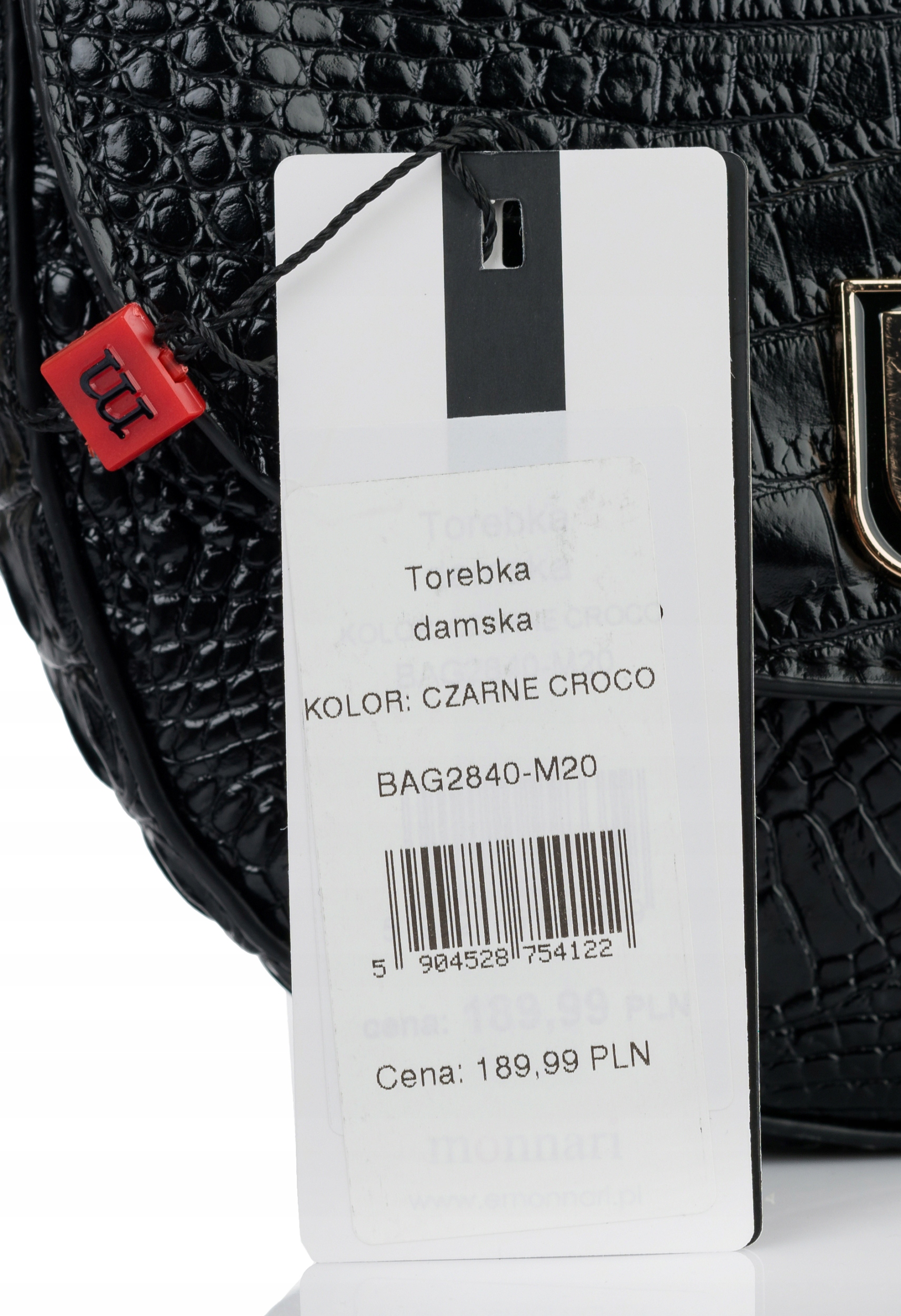 TOREBKA DAMSKA LISTONOSZKA MONNARI WIZYTOWA CROCO ELEGANCKA Płeć kobieta