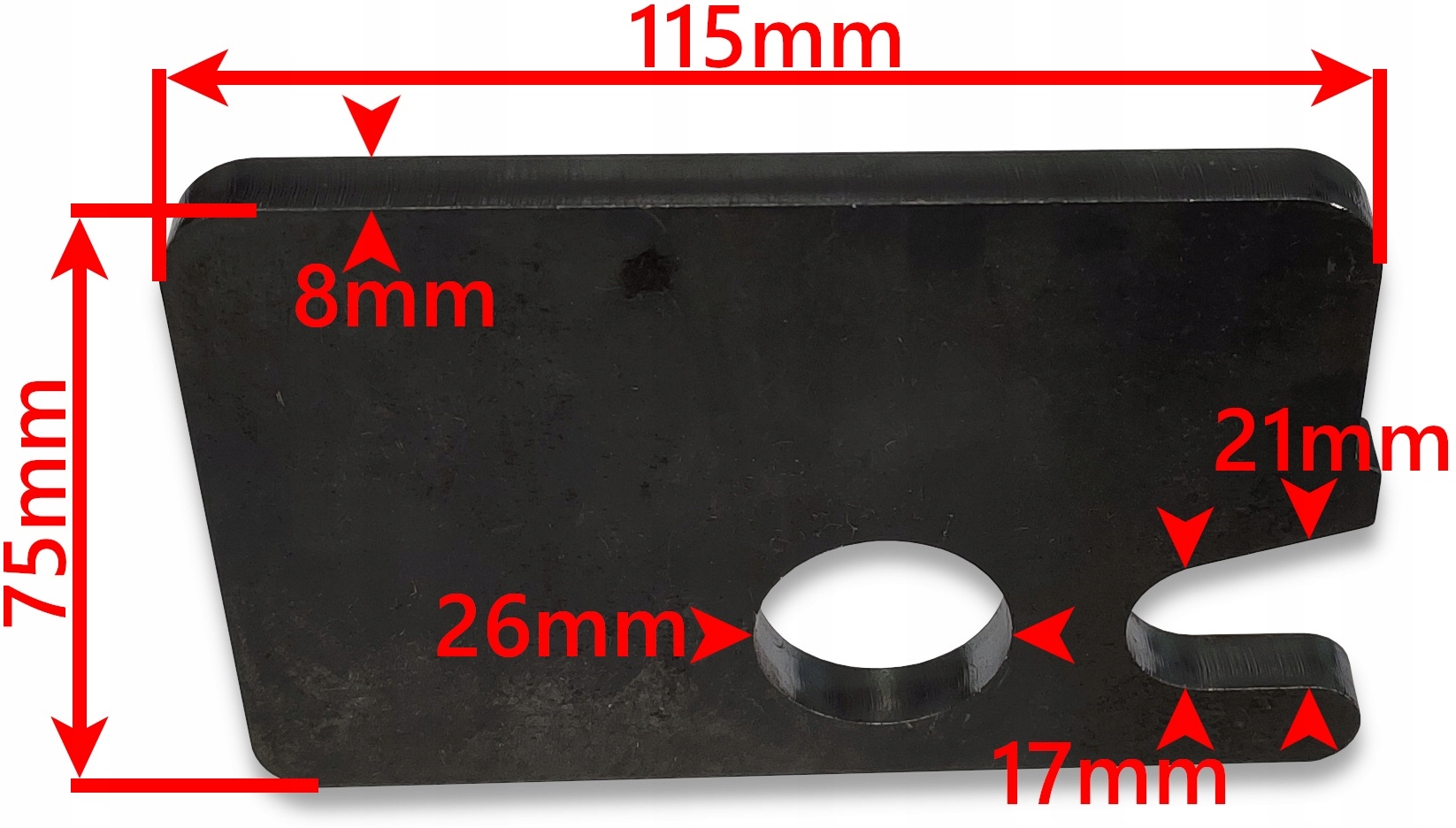 WZMOCNIONY ZAWIAS BURTY DOLNE OTWIERANIE PRĘT 25MM Marka Inna