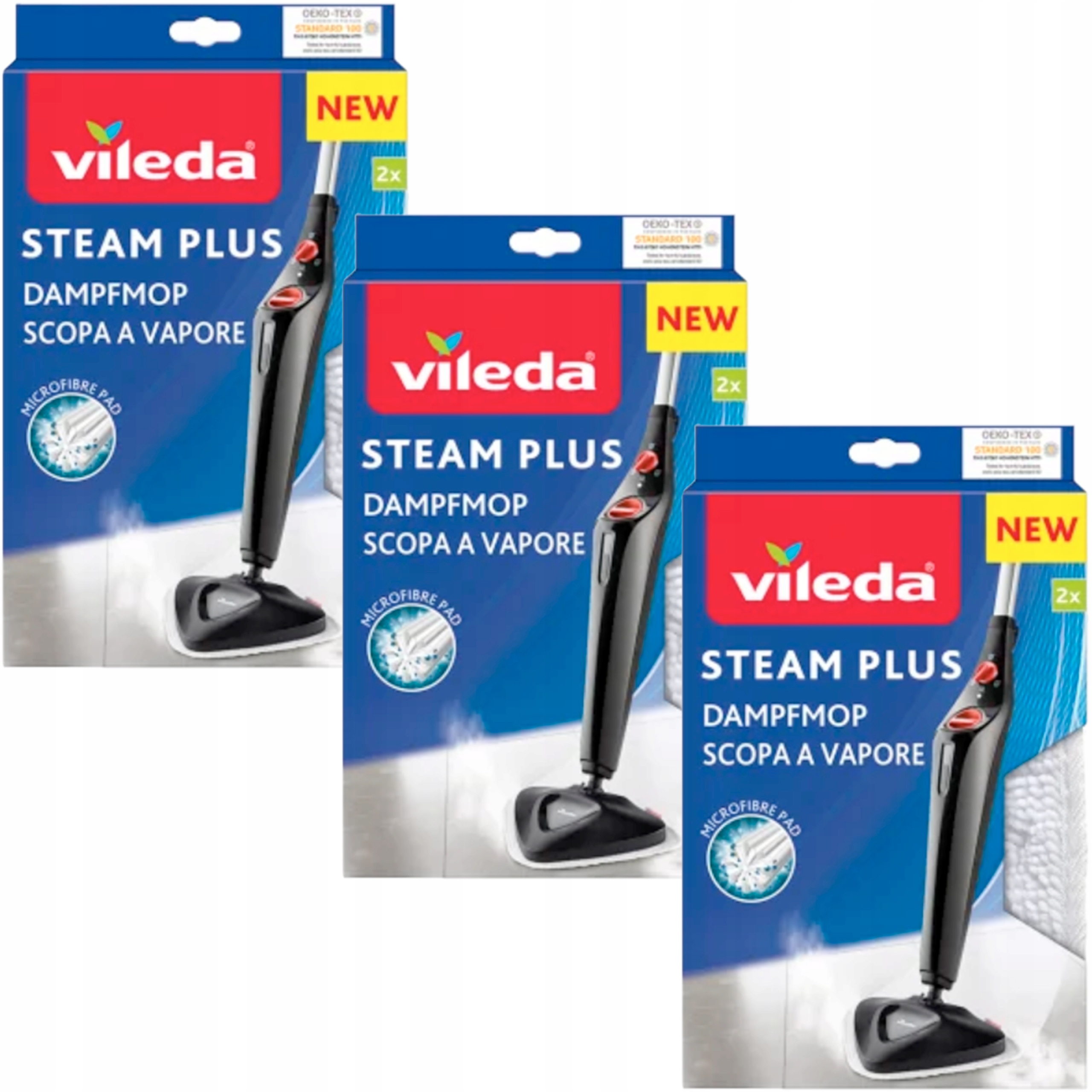 Levně Vileda 6x Vložka Do Mopu Parní 100% Mikrovlákno