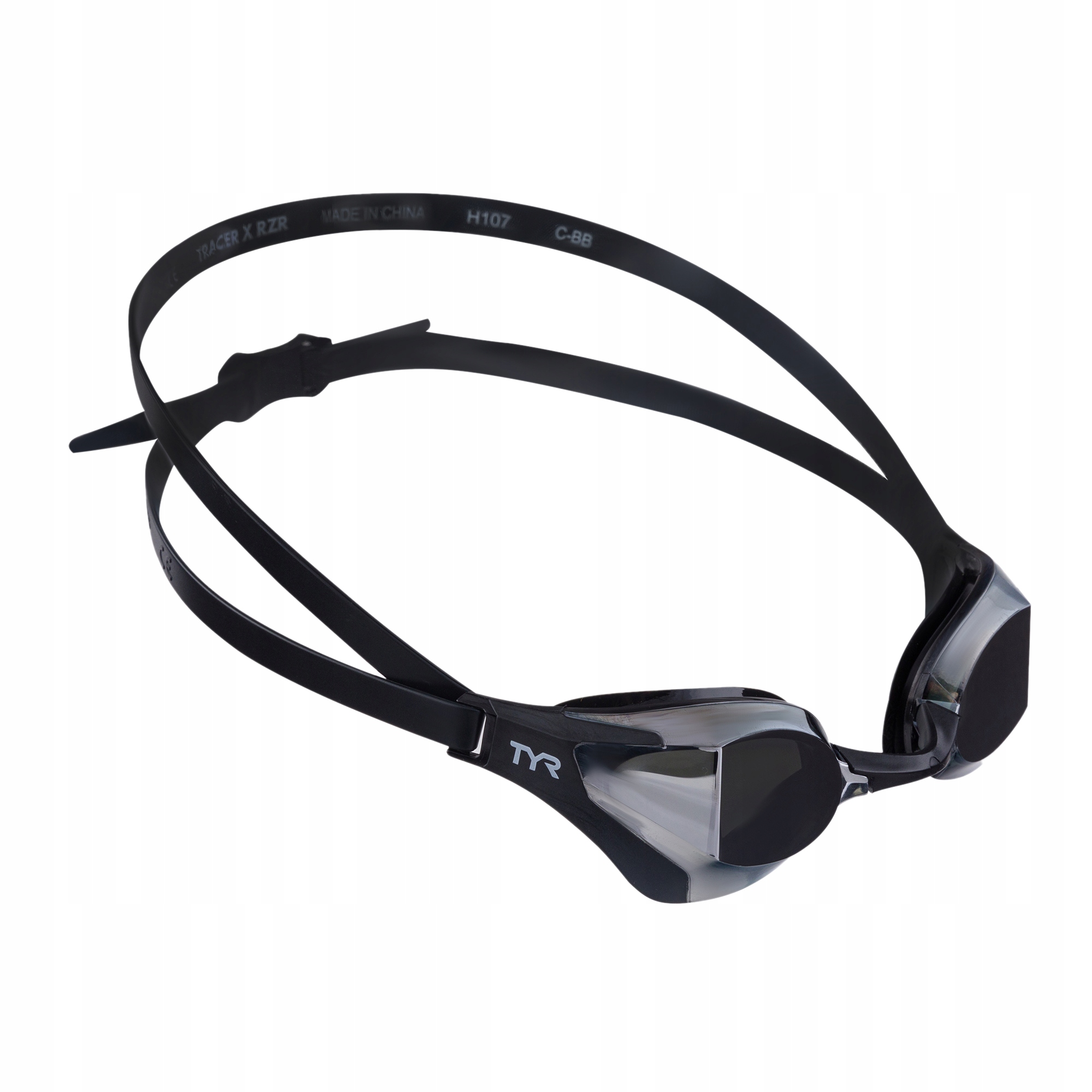 Okulary do pływania TYR Tracer-X RZR Mirrored Racing silver/black OS