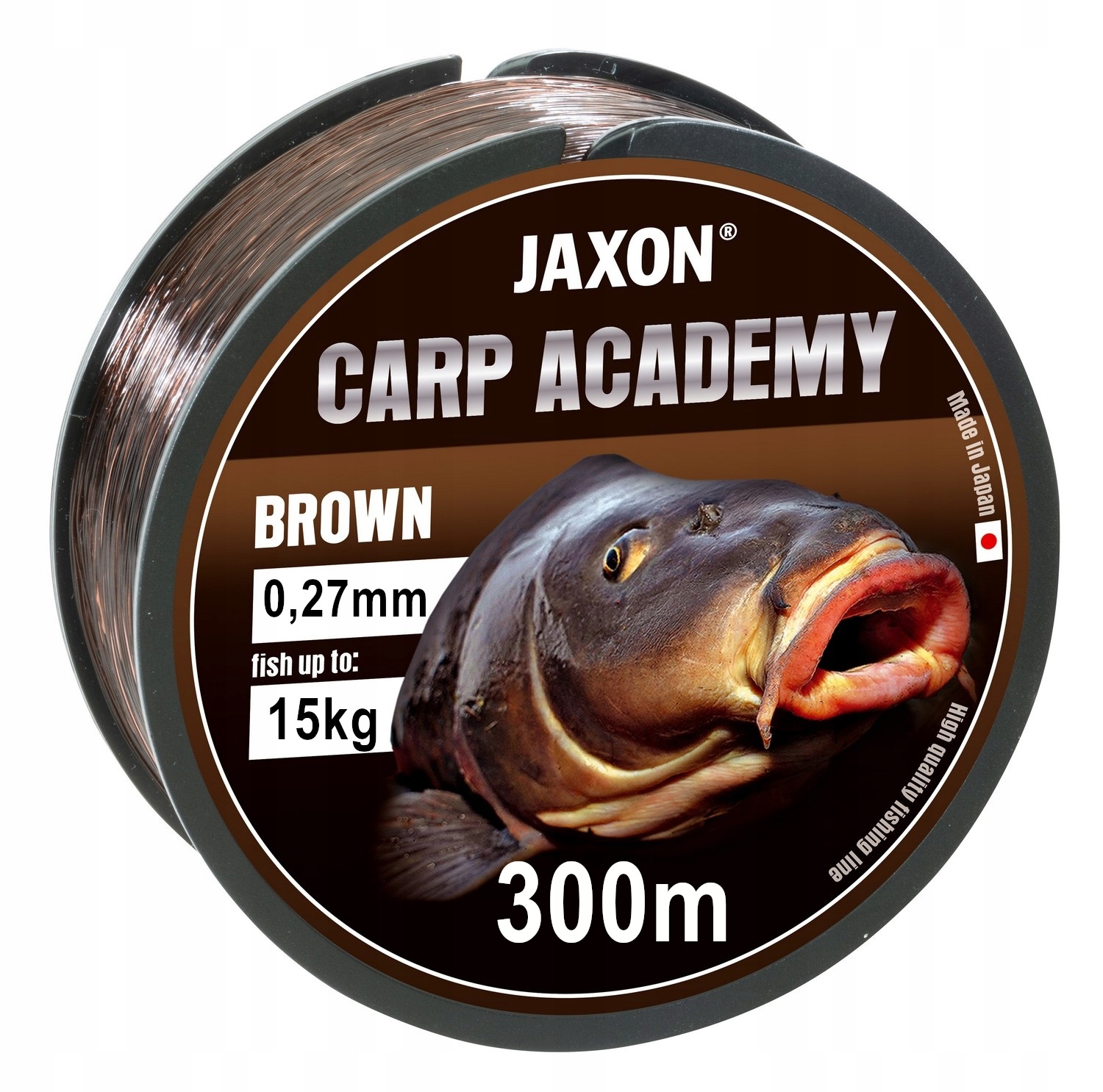 0,27mm 300m Carp Academy Brown Żyłka Brązowa Jaxon Karpiowa