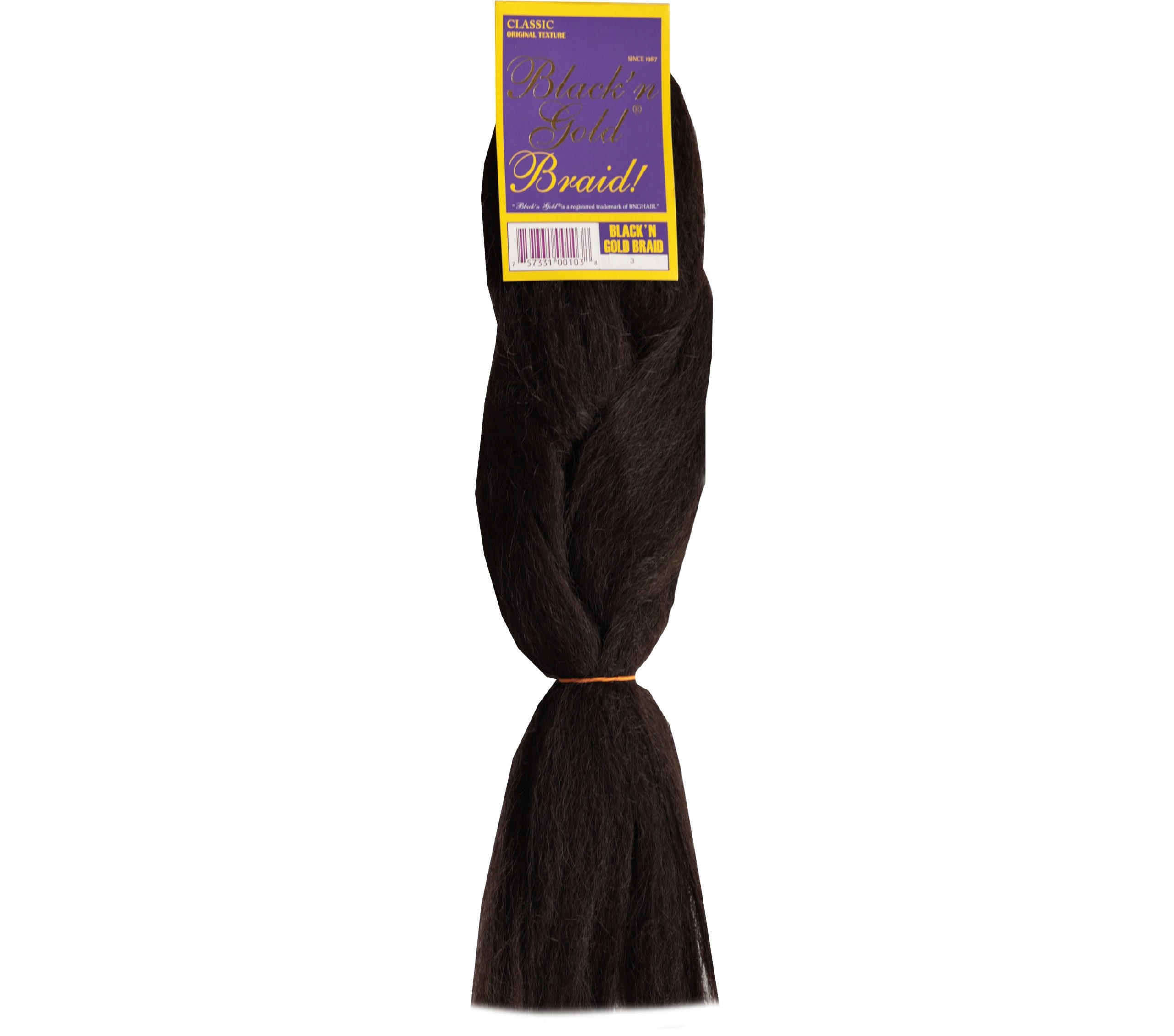 

Włosy warkoczyki dredy Soft Kanekalon Black N Gold