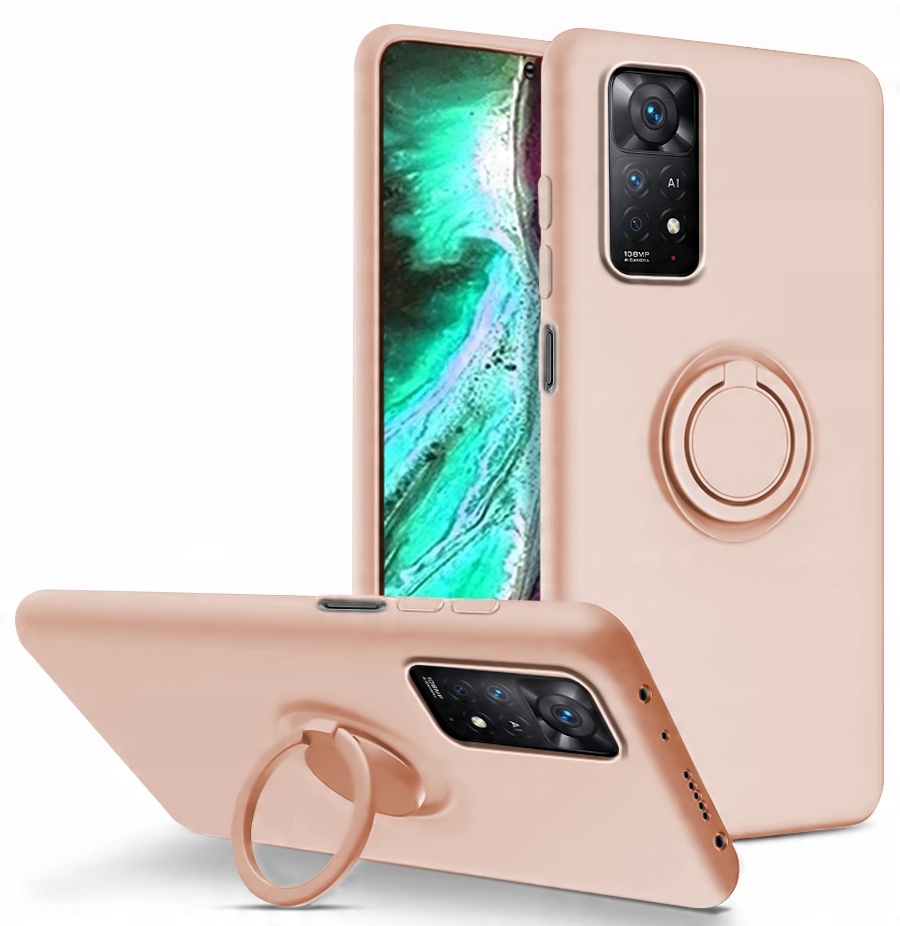 

Etui Silicone Ring Szkło 9H do Redmi Note 11 Pro