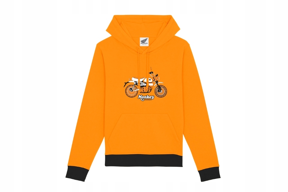 Mikina s kapucňou Honda Monkey, žltá, XL