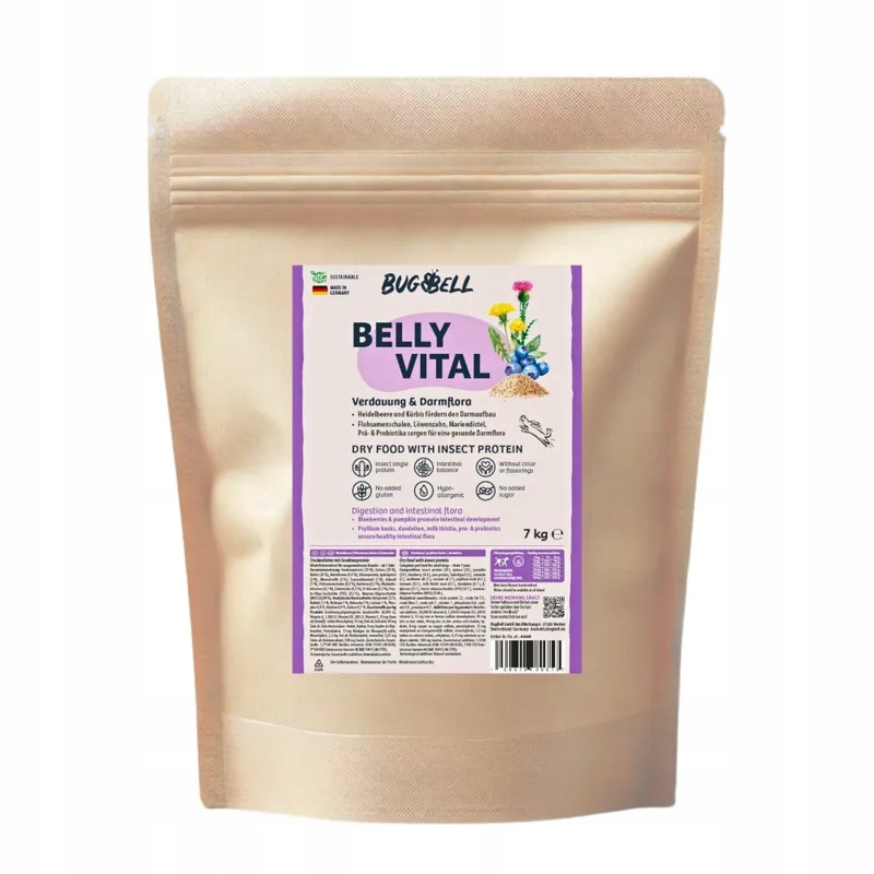 BugBell Belly Vital, trávení a střevní mikroflóra 7 kg