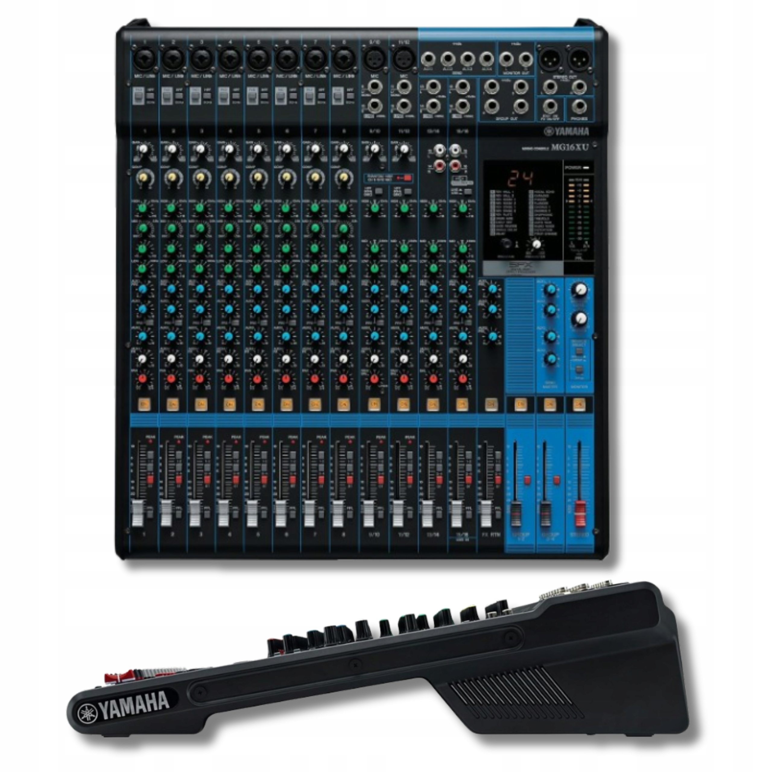 Konzola Yamaha MG16XU Mixer Audio Zvuku 10 Mikrofonových kanálů Usb