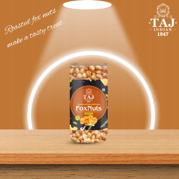 MAKHANA CHEESE & HERBS Brand TAJ INDIAN 1947