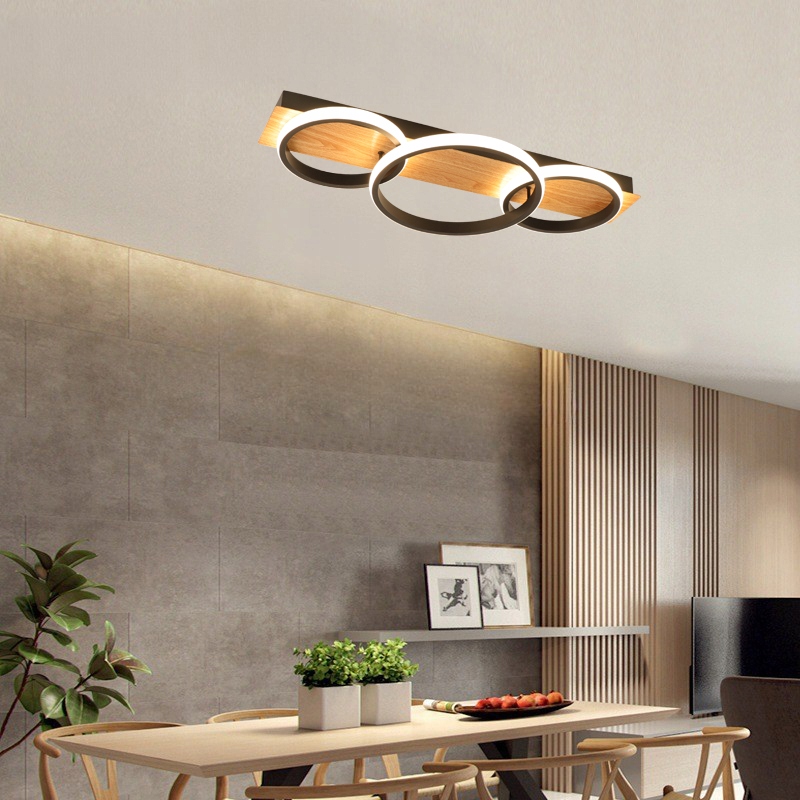 Lampa sufit PLAFON ring żyrandol okrąg LED czarny Długość/wysokość 0 cm