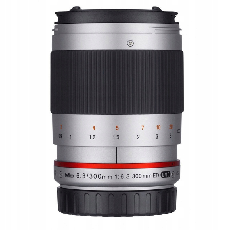 Objektiv Samyang 300mm F6.3 Mirror Canon M stříbrný