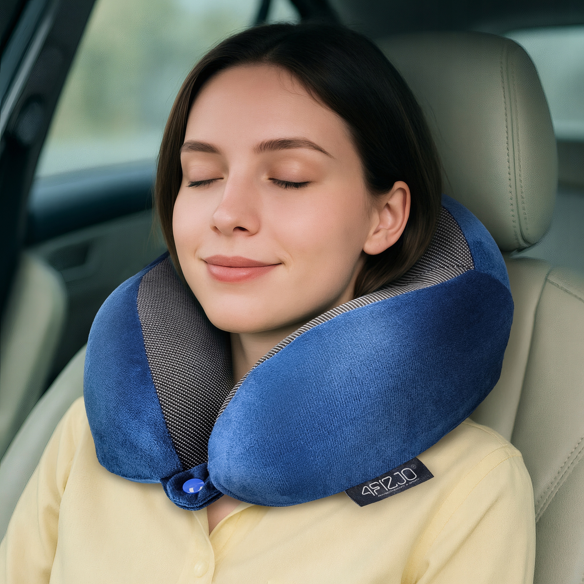 PODUSZKA PODRÓŻNA TURYSTYCZNA ROGAL ZAGŁÓWEK NA SZYJĘ PIANKA VISCO MEMORY Marka 4FIZJO