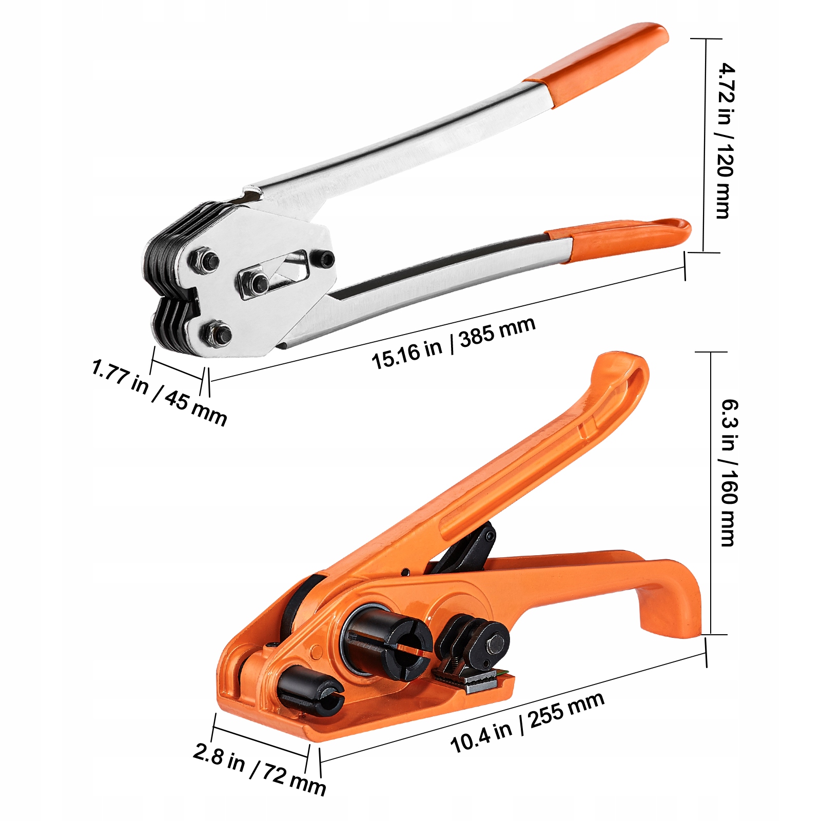 VEVOR Zestaw Do Spinania Ilość Klamer 100 SZT Z Napinaczem Wiązania EAN (GTIN) 0197988201052