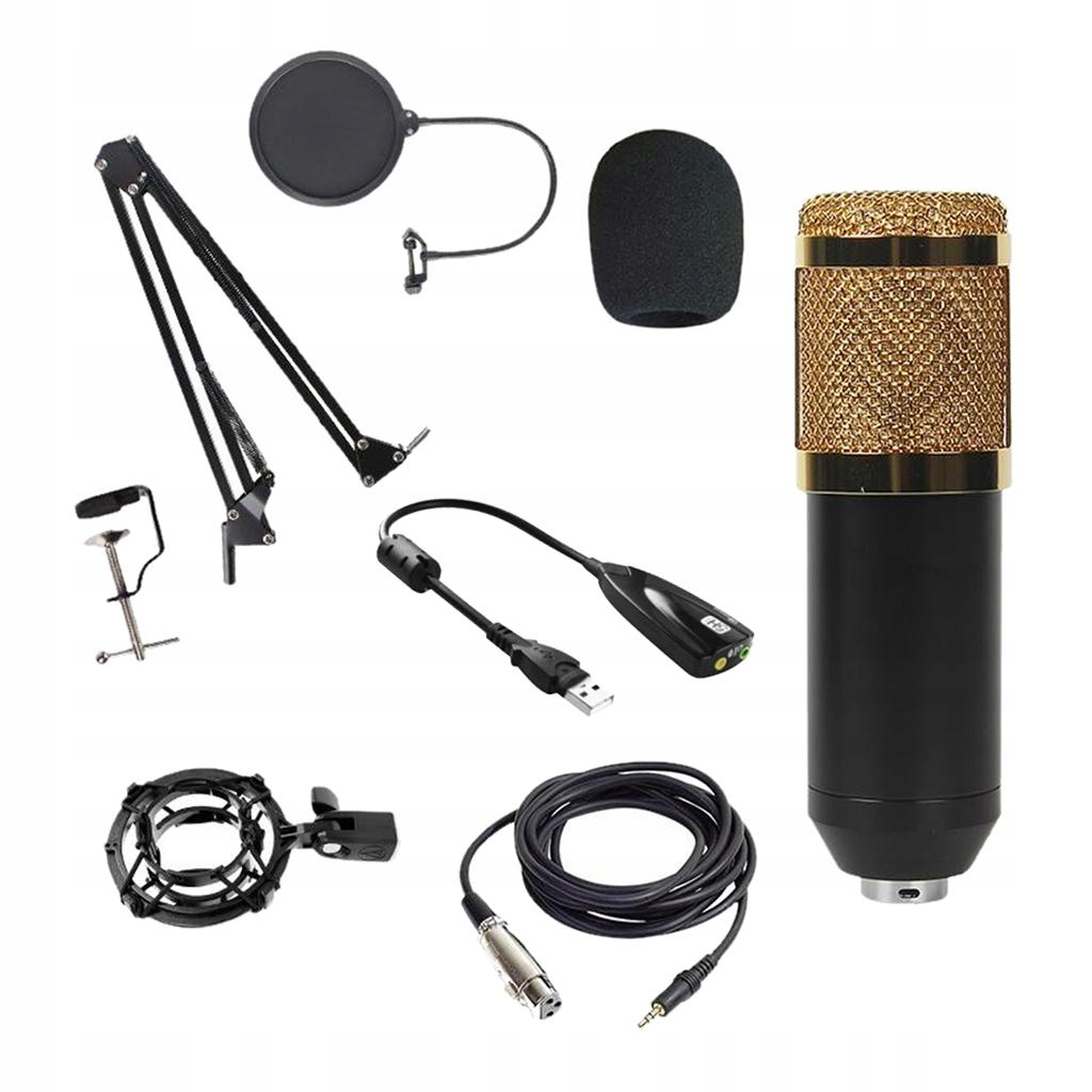 Zestaw mikrofonu pojemnościowego do nagrywania