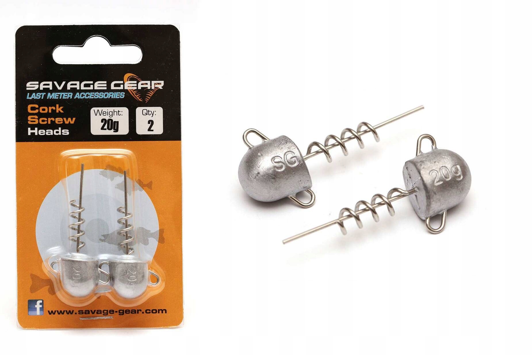 WKRĘCANE GŁÓWKI JIGOWE SAVAGE GEAR 20g/2szt Marka Savage Gear