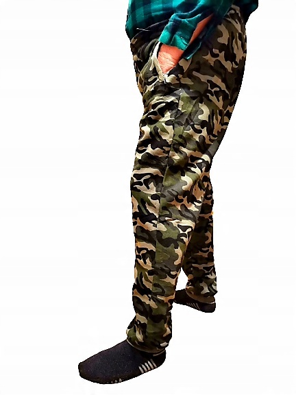 

Spodnie Dresowe Męskie Moro Pas 90-105 CM r. XL