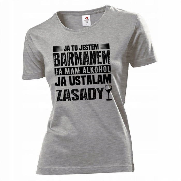 

Koszulka damska Ja tu jestem barmanem XL