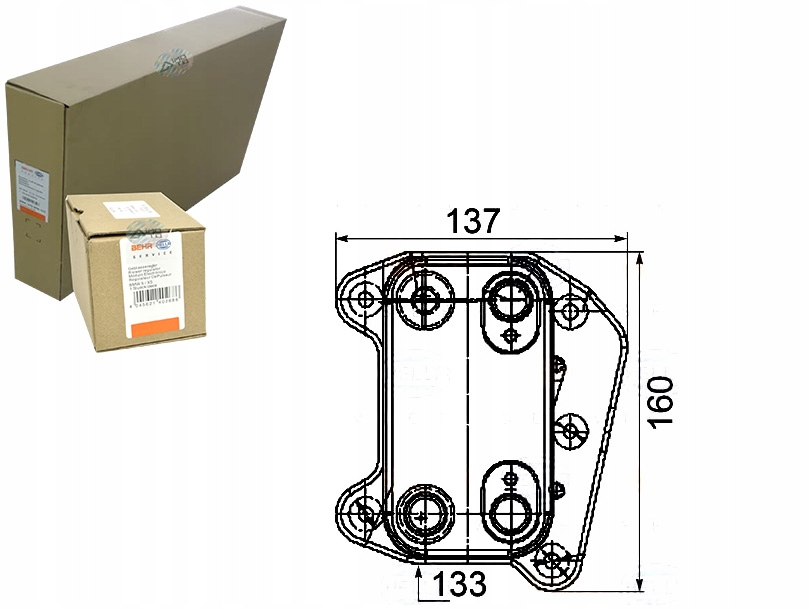 BEHR HELLA CHŁODNICA OLEJU MERCEDES E 320 CDI (210