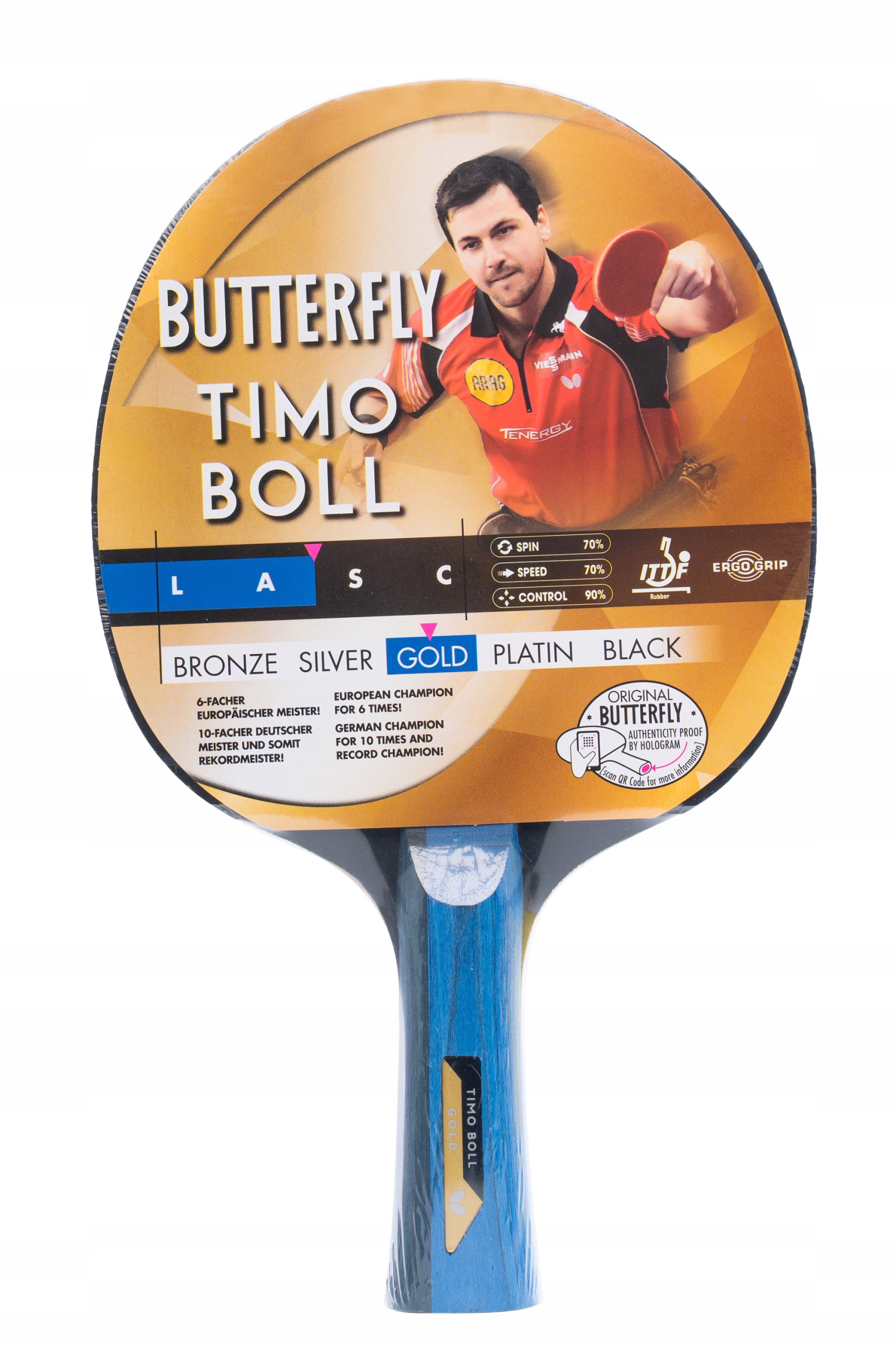 

Rakietka Tenis Stołowy Butterfly Timo Boll Gold