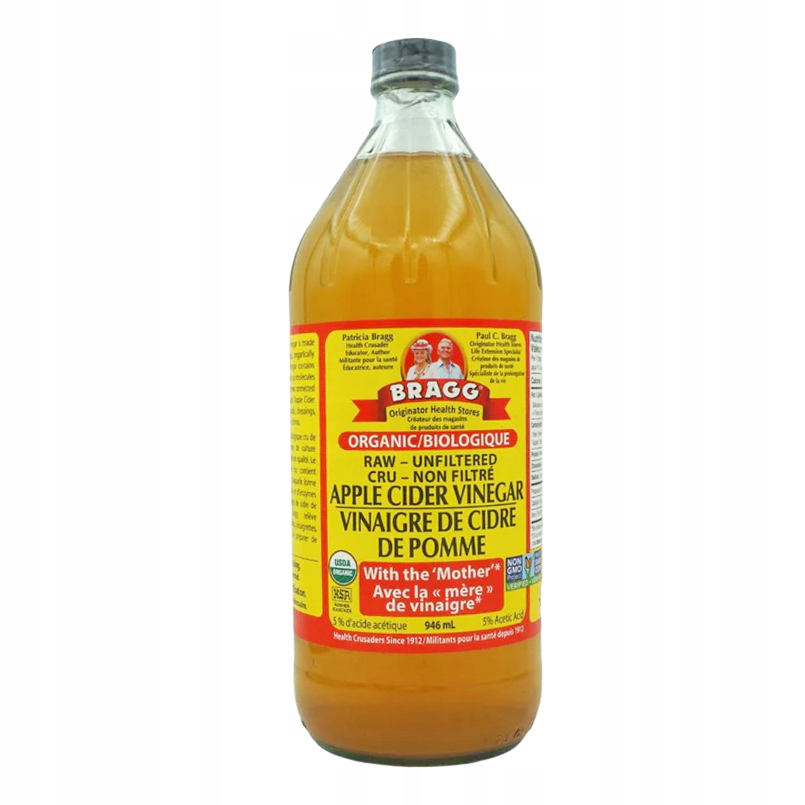 Bragg Organic Apple Cider Vinegar Organiczny Ocet Jabłkowy 946 ml