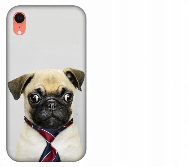

Etui pokrowiec iPhone Xr Pies mops szczeniak
