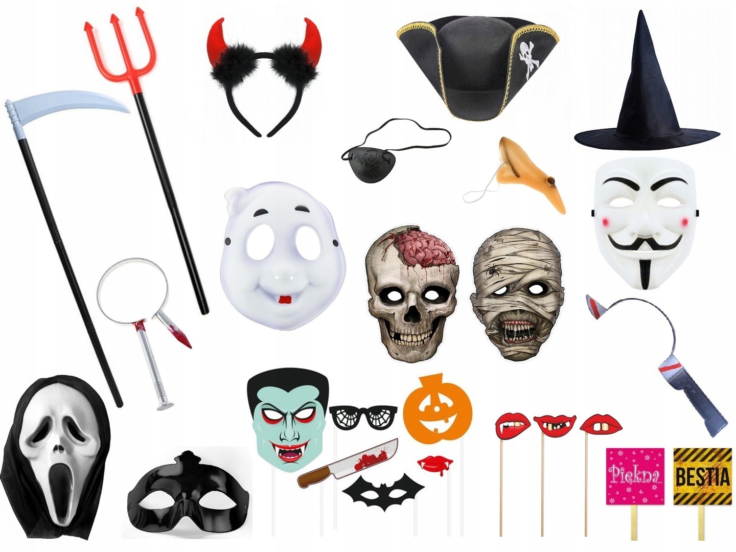 

Gadżety akcesoria do fotobudki na ślub wesele 28el