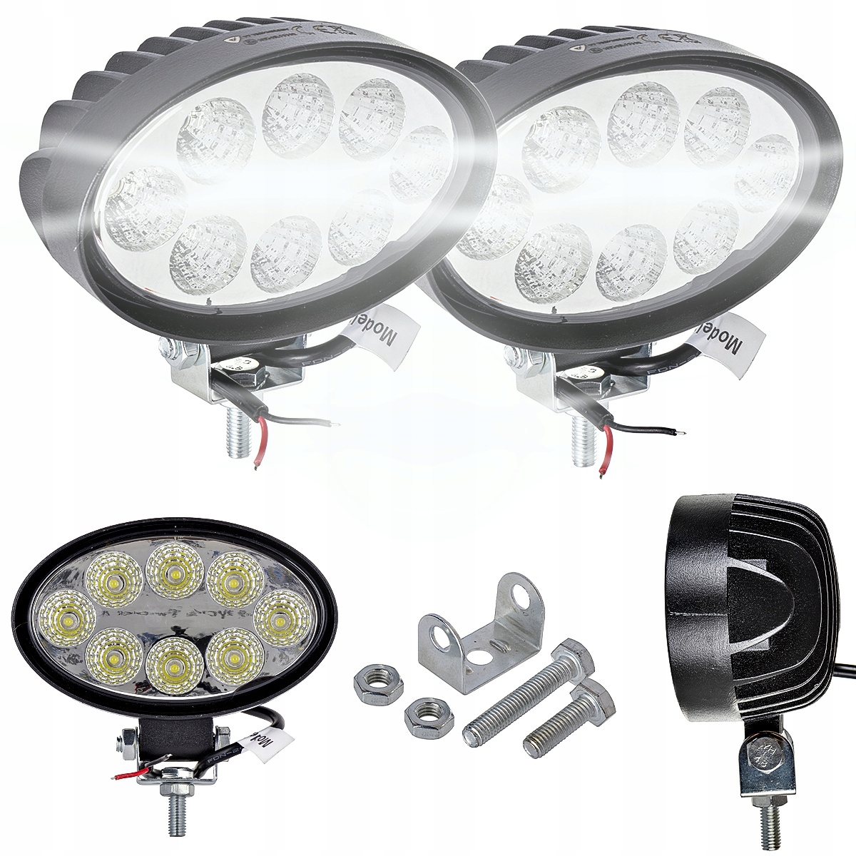 Led Pracovní Lampa 24W 12V 24V Rozptýlené Světlo 2 Ks John Dere Atlas Jcb