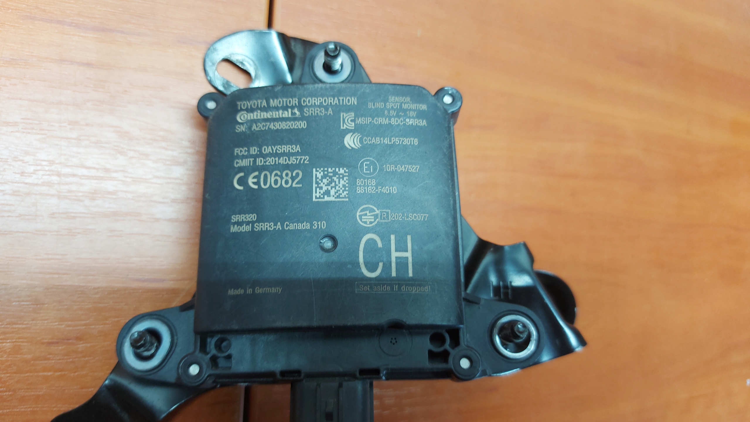 RADAR SENSOR sensor MARTWEGO POLA TOYOTA CHR C-HR 16