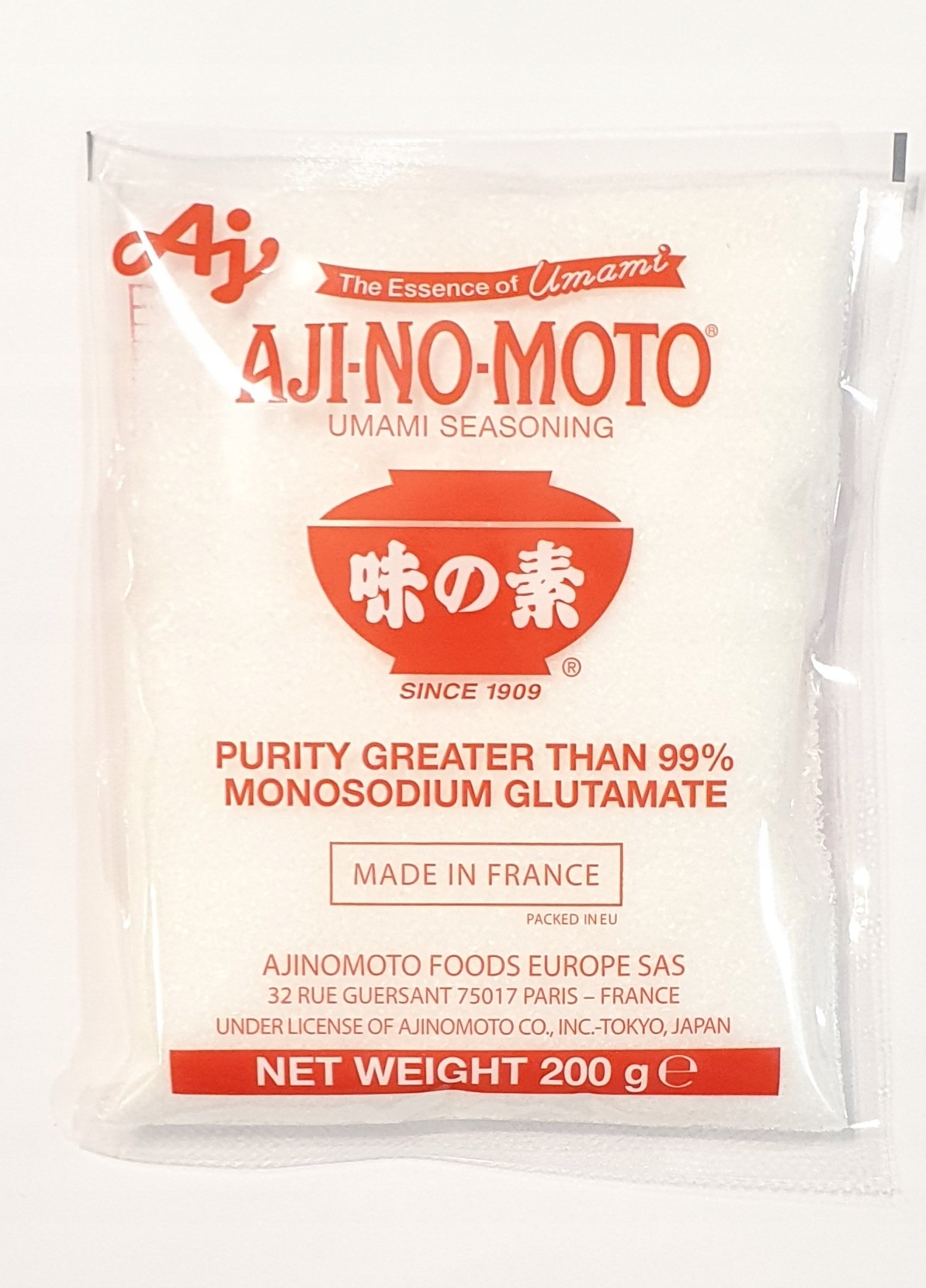 

Glutaminian Sodu Umami Glutamate Ajinomoto 200g