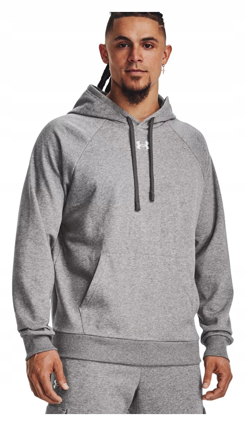 Mikina Under Armour Rival Fleece Hoodie šedá 1379757 025 vel. S