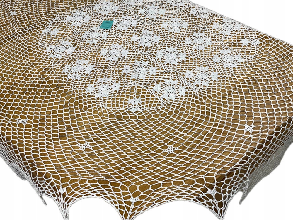 

Obrus szydełkowy śr. 150 cm biały okrągły