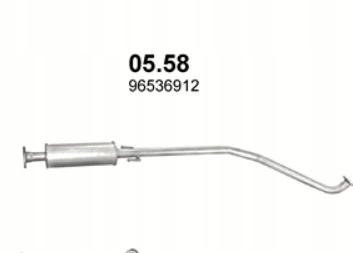 TŁUMIK ŚRODKOWY CHEVROLET AVEO KALOS 05.58