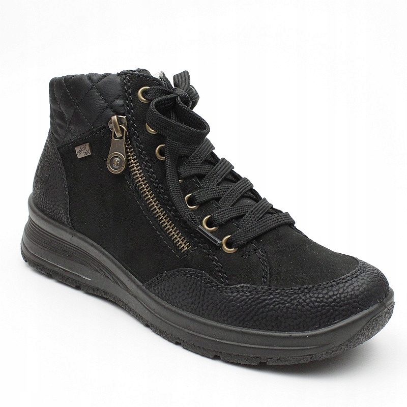 Rieker L7701 Černé Texové Membrána Kotníkové Boty vel. . 37