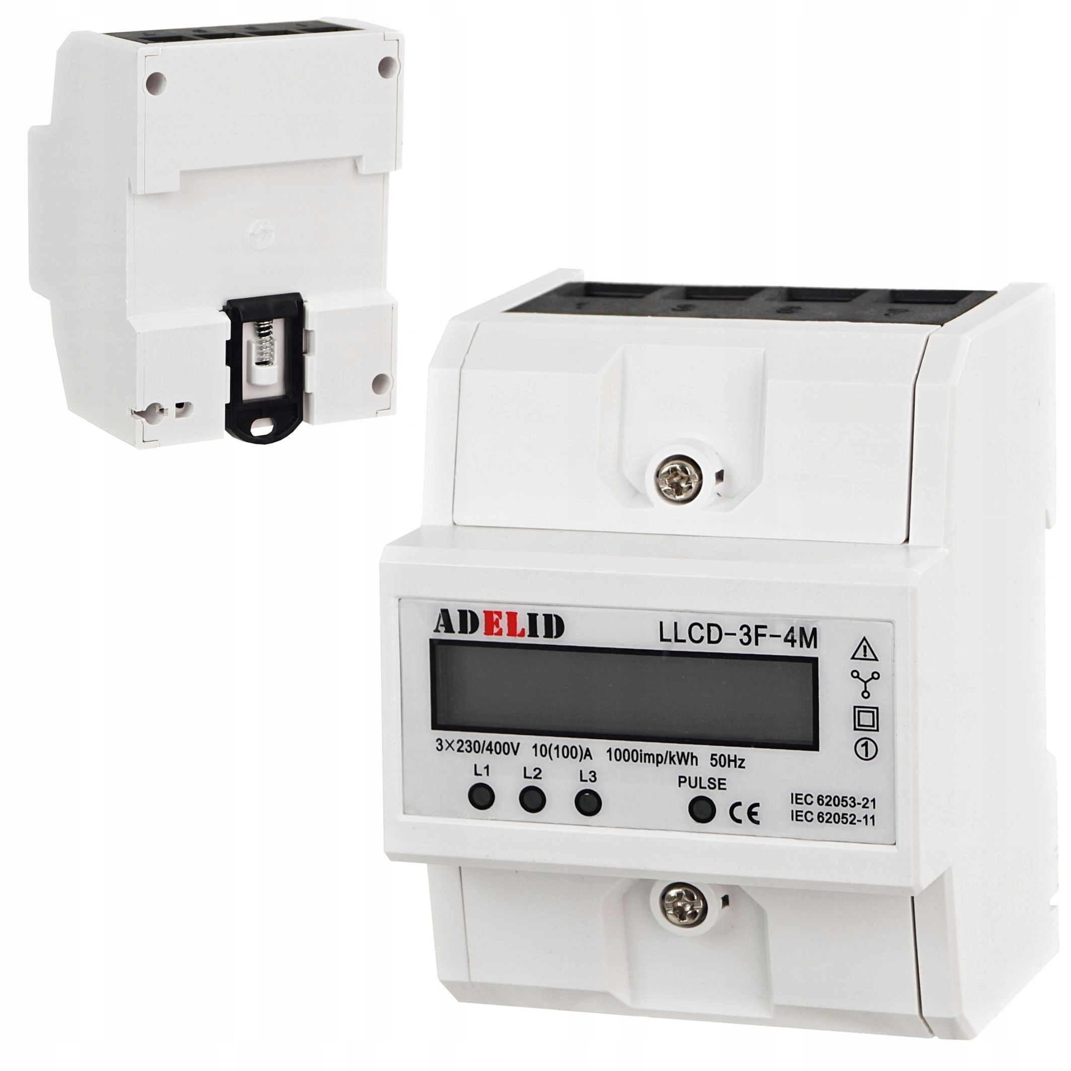 Licznik Trójfazowy Podlicznik Energii Prądu 3-FAZ