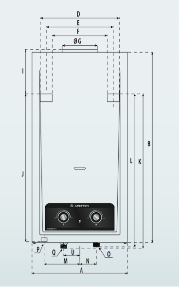 ARISTON AKROS R X 1020 PIECYK GAZOWY PODGRZEWACZ WODY DO �AZIENKI 4332007 Stan opakowania oryginalne