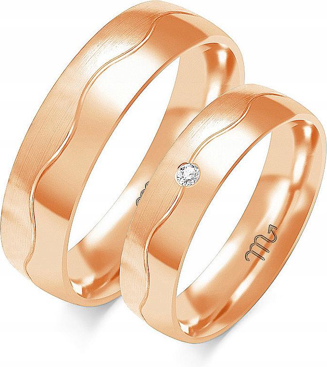 Moderní snubní prsteny s diamantem 14K z roku 585, 29 30 31, jedinečná kolekce svatba