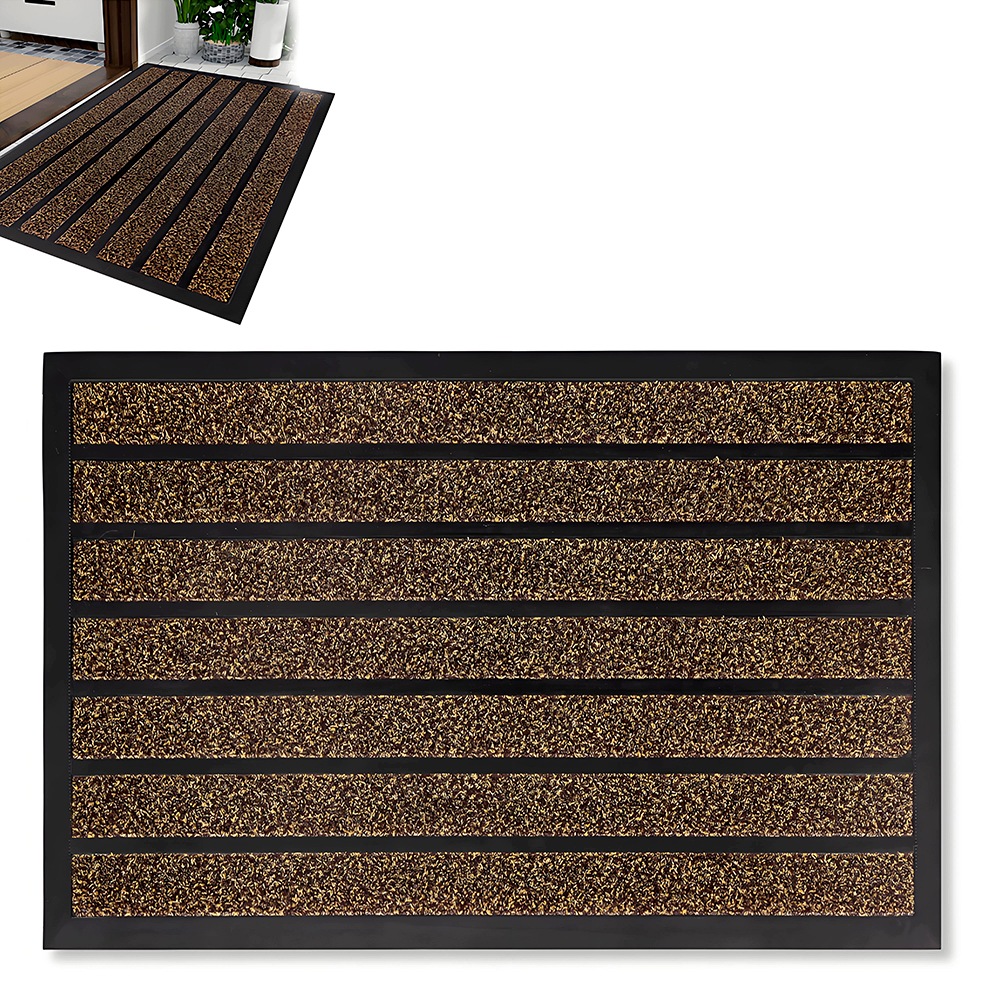 Vnější Stěrač Pod Dveře 60 x 90 Podložka Do Bot Velká Hnědá