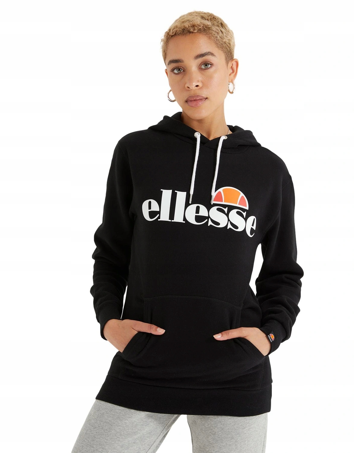 Mikina dámská Ellesse s kapucí hoodie hoody Torices černá bavlněná