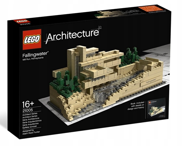 Lego 21005 Architecture Fallingwater MILL Run Unikátní Unikát Pennsylvánii