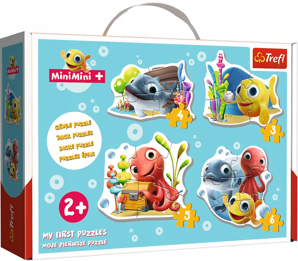 

Puzzle Baby Zestaw 4W1 Rybka Rybki Mini 18 Elem.