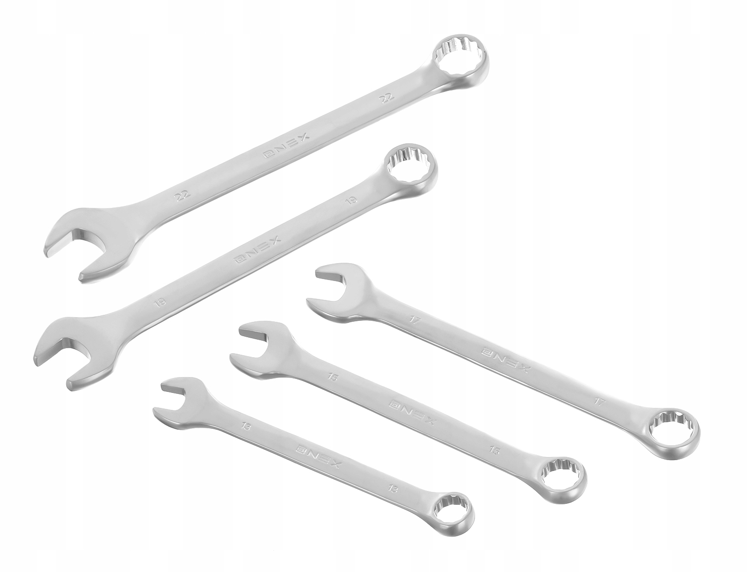 KLUCZE PŁASKIE OCZKOWE 6-22 ZESTAW Komplet Kluczy Płaskich Pokrowiec 12EL Marka Onex
