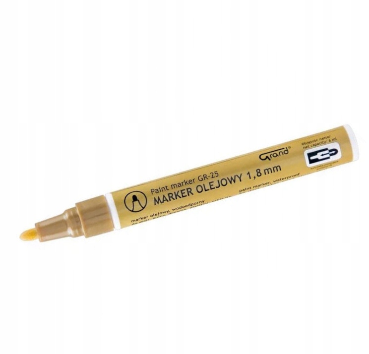 

Marker Olejowy Złoty Grand GR-25 Wodoodporny
