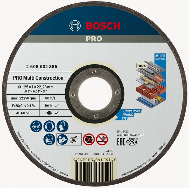 Bosch tarcza do wszystkiego 125x1,0 mm 1 szt.
