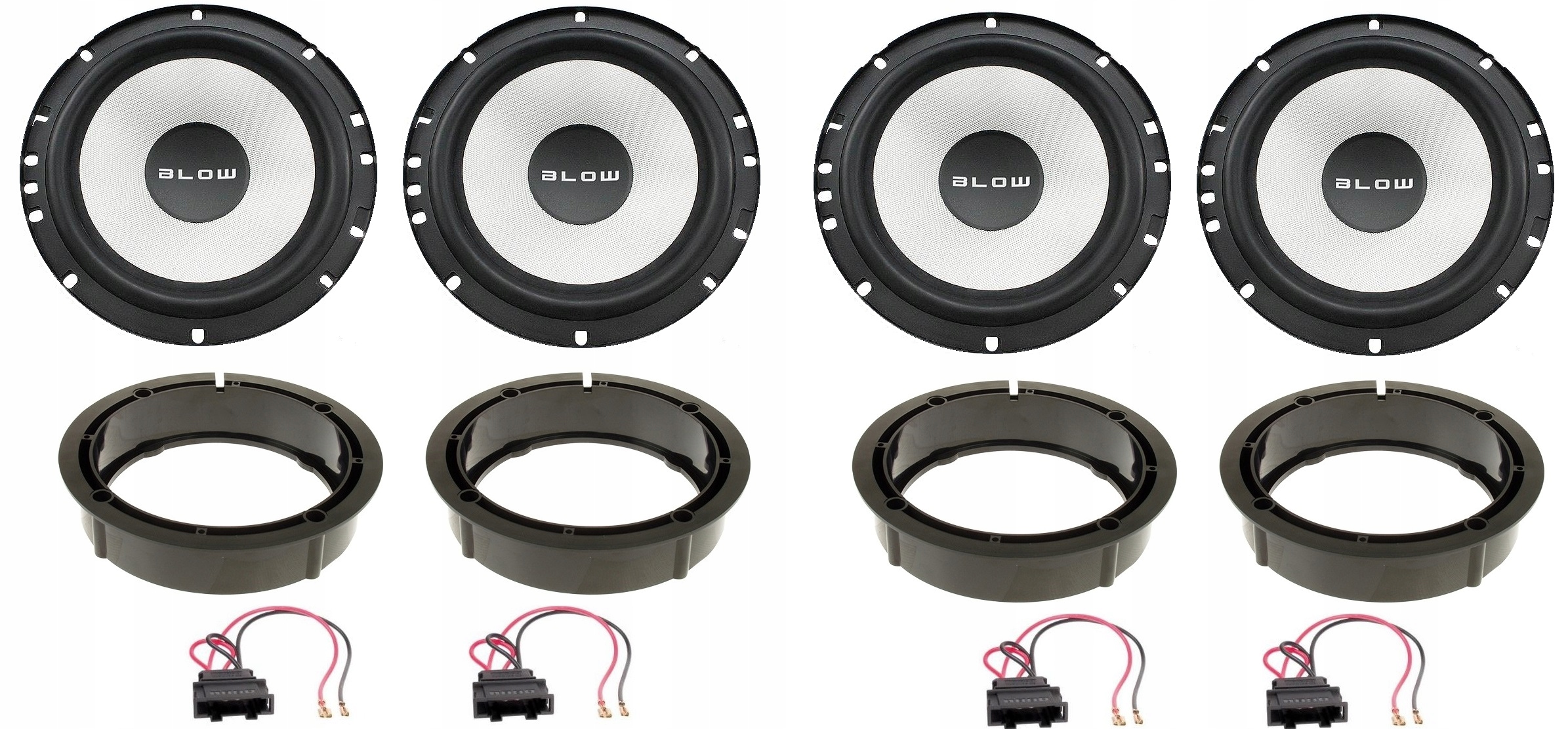 Blow WK650 Basové reproduktory do auta Vw Golf 4 Passat V5 (predné zadné)