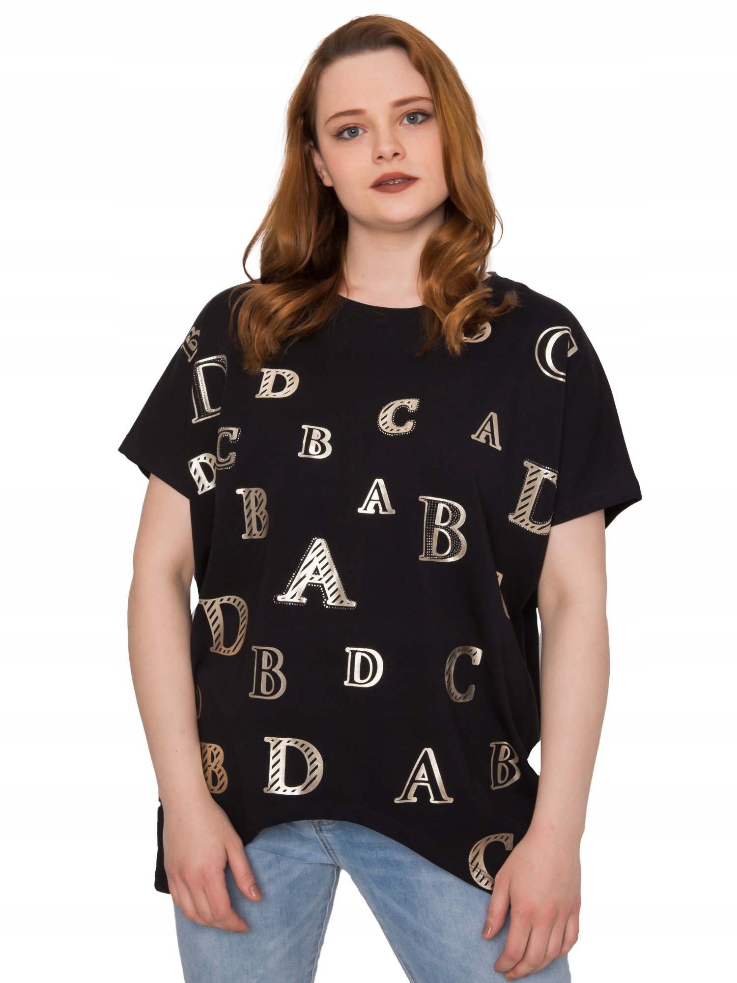 

Bluzka bluzeczka Kobieca z nadrukiem Plus Size