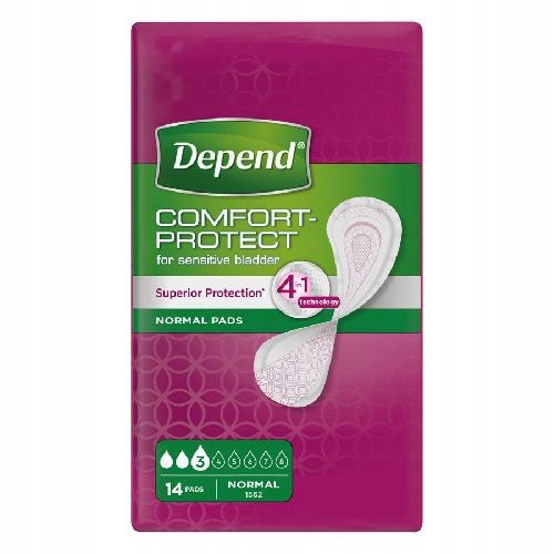 

Depend Comfort Protect Normal Pads Podpask 14 szt.