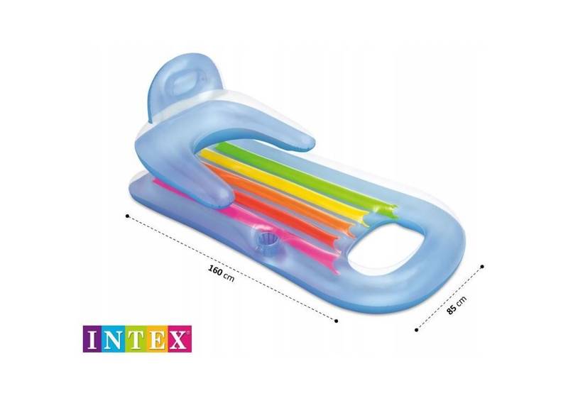 MATERAC DMUCHANY DO PŁYWANIA WODY INTEX 58802 Średnica 160 cm
