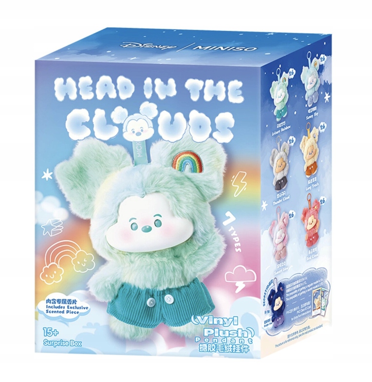 Miniso × Disney – Mickey Head in the Clouds Vinyl Plush (Blind Box)
