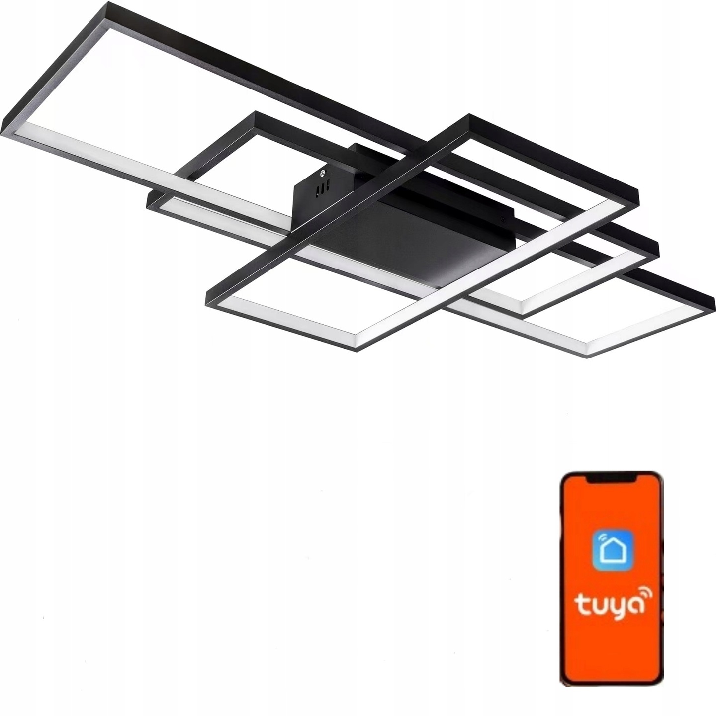 Lampa Sufitowa Led 178W Ściemnia Aplikacja Na Telefon Tuya Wifi