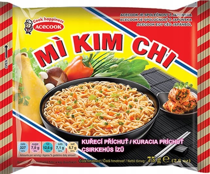 Instantní polévka Acecook Mi Kim Chi s kuřecí příchutí 75 g