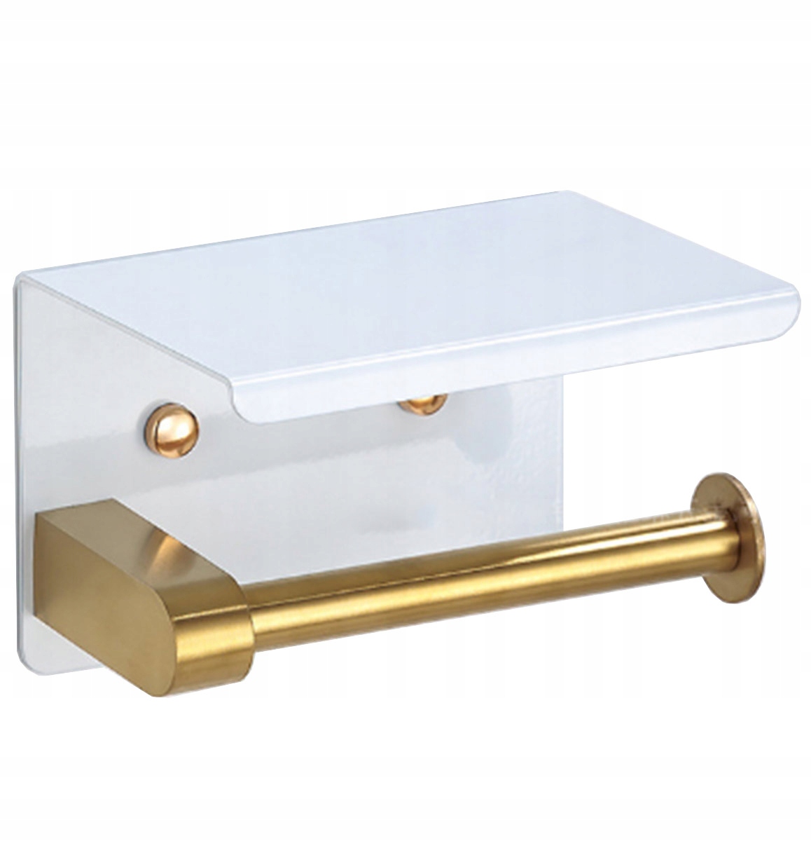 UCHWYT NA PAPIER TOALETOWY WIESZAK Z PÓŁKĄ DO ŁAZIENKI LOFT AG887B